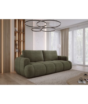 Sofa Kanapa BOMO 3 osobowa z funkcją spania i pojemnikiem w tkaninie EDEN 12 WERSAL