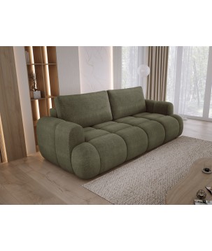 Sofa Kanapa BOMO 3 osobowa z funkcją spania i pojemnikiem w tkaninie EDEN 12 WERSAL