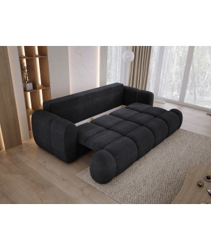 Sofa Kanapa BOMO 3 osobowa z funkcją spania i pojemnikiem w tkaninie EDEN 21 WERSAL