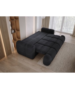 Sofa Kanapa BOMO 3 osobowa z funkcją spania i pojemnikiem w tkaninie EDEN 21 WERSAL