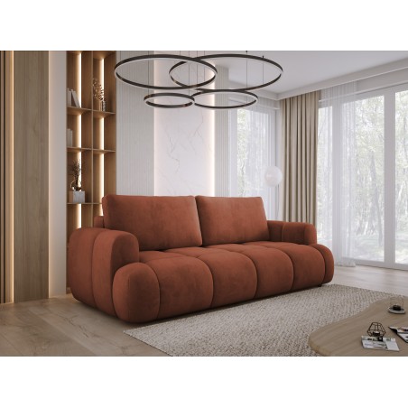 Sofa Kanapa BOMO 3 osobowa z funkcją spania i pojemnikiem w tkaninie SALVADOR 07 WERSAL