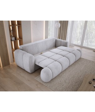 Sofa Kanapa BOMO 3 osobowa z funkcją spania i pojemnikiem w tkaninie SALVADOR 13 WERSAL