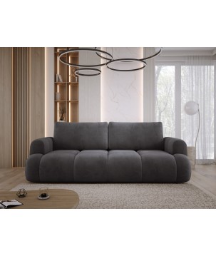 Sofa Kanapa BOMO 3 osobowa z funkcją spania i pojemnikiem w tkaninie SALVADOR 15 WERSAL