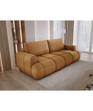 Sofa Kanapa BOMO 3 osobowa z funkcją spania i pojemnikiem w tkaninie EDEN 10 WERSAL