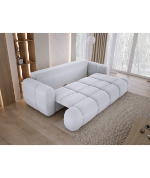 Sofa Kanapa BOMO 3 osobowa z funkcją spania i pojemnikiem w tkaninie EDEN 17 WERSAL