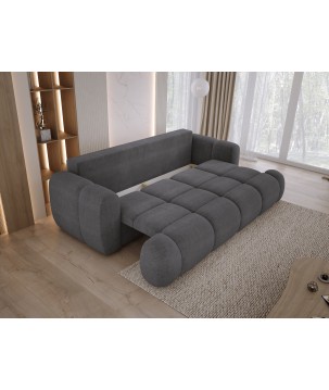 Sofa Kanapa BOMO 3 osobowa z funkcją spania i pojemnikiem w tkaninie EDEN 20 WERSAL