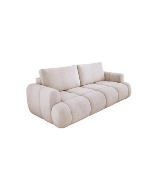 Sofa Kanapa BOMO 3 osobowa z funkcją spania i pojemnikiem w tkaninie SALVADOR 01 WERSAL