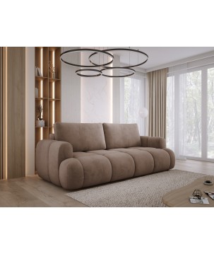 Sofa Kanapa BOMO 3 osobowa z funkcją spania i pojemnikiem w tkaninie SALVADOR 03 WERSAL