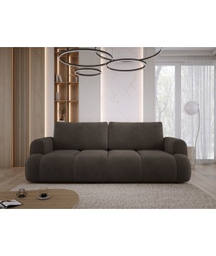 Sofa Kanapa BOMO 3 osobowa z funkcją spania i pojemnikiem w tkaninie SALVADOR 04 WERSAL