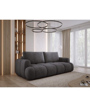 Sofa Kanapa BOMO 3 osobowa z funkcją spania i pojemnikiem w tkaninie SALVADOR 15 WERSAL