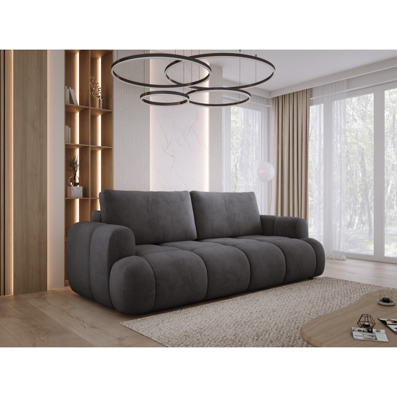 Sofa Kanapa BOMO 3 osobowa z funkcją spania i pojemnikiem w tkaninie SALVADOR 15 WERSAL