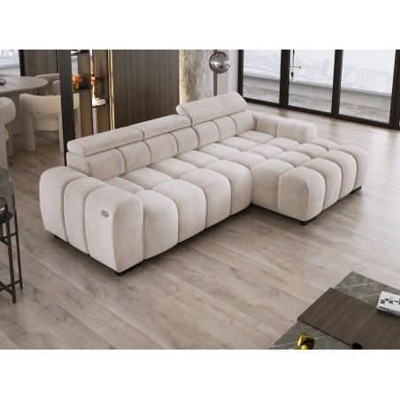 Narożnik OMBO S MINI Prawostronny z Elektryczną Regulacją SALVADOR 01