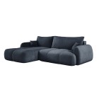 Narożnik COCO Lewostronny z funkcją spania poduszkami i pojemnikiem Cloud 97 DOMOHOME