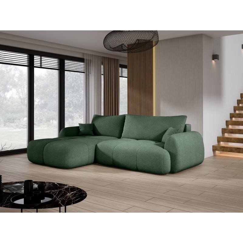 Narożnik COCO Lewostronny z funkcją spania poduszkami i pojemnikiem Now Or Never 37 DOMOHOME