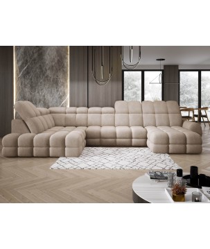 Narożnik TOLLO XL Lewostronny Elektryczna regulacja Tkanina ANTHOLOGY 04 WERSAL