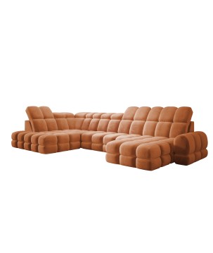 Narożnik TOLLO XL Lewostronny Elektryczna regulacja Tkanina SALVADOR 08 WERSAL