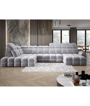 Narożnik TOLLO XL Lewostronny Elektryczna regulacja Tkanina SALVADOR 14 WERSAL