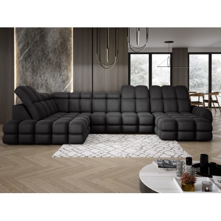 Narożnik TOLLO XL Lewostronny Elektryczna regulacja Tkanina SOLAR 99 WERSAL