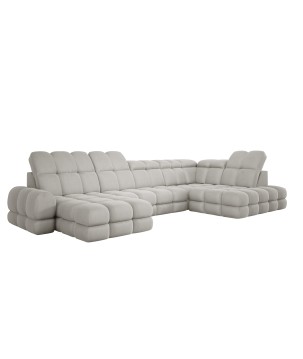 Narożnik TOLLO XL Prawostronny Elektryczna regulacja Tkanina SOLAR 03 WERSAL