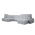 Narożnik TOLLO XL z elektryczną regulacją siedziska Lewostronny w tkaninie promocyjnej BUBBLE 06 WERSAL