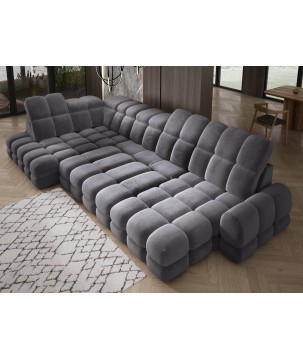 Narożnik TOLLO XL Lewostronny Elektryczna regulacja Tkanina SALVADOR 15 WERSAL