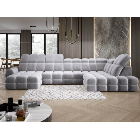 Narożnik TOLLO XL Prawostronny Elektryczna regulacja Tkanina SALVADOR 14 WERSAL