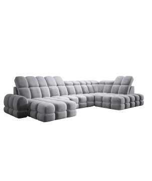 Narożnik TOLLO XL Prawostronny Elektryczna regulacja Tkanina SALVADOR 14 WERSAL