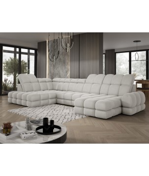 Narożnik TOLLO XL Lewostronny Elektryczna regulacja Tkanina SOLAR 03 WERSAL