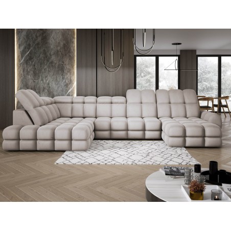 Narożnik TOLLO XL Lewostronny Elektryczna regulacja Tkanina SOLAR 16 WERSAL