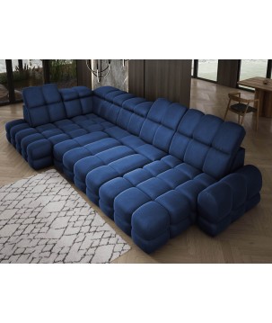 Narożnik TOLLO XL Lewostronny Elektryczna regulacja Tkanina SOLAR 79 WERSAL