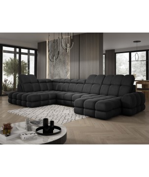 Narożnik TOLLO XL Lewostronny Elektryczna regulacja Tkanina SOLAR 99 WERSAL