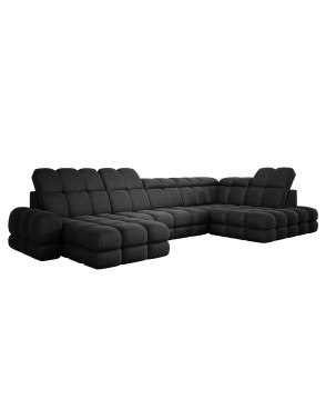 Narożnik TOLLO XL Prawostronny Elektryczna regulacja Tkanina SOLAR 99 WERSAL