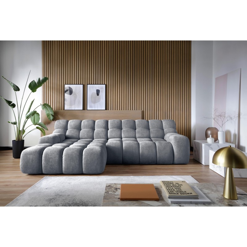 Narożnik CAMPILE L wolnostojący Lewostronny z Elektryczną Regulacją tkanina Eden 19 WERSAL Narożnik CAMPILE L wolnostojący Lewostronny z Elektryczną Regulacją tkanina Eden 19 WERSAL