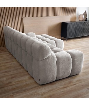 Narożnik CAMPILE L wolnostojący Prawostronny z Elektryczną Regulacją tkanina Eden 07 WERSAL