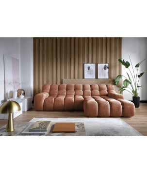 Narożnik CAMPILE L wolnostojący Prawostronny z Elektryczną Regulacją tkanina Eden 10 WERSAL