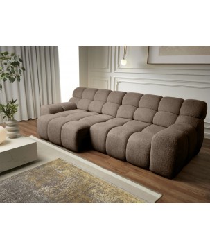 Kanapa Sofa Bigsofa CAMPILE Wersal elektryczne wysuwane siedzisko w tkaninie EDEN 05 WERSAL