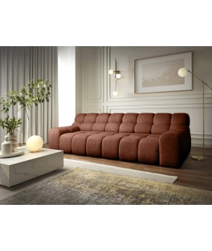Kanapa Sofa Bigsofa CAMPILE Wersal elektryczne wysuwane siedzisko w tkaninie EDEN 10 WERSAL