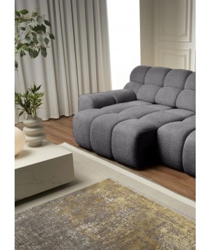 Kanapa Sofa Bigsofa CAMPILE Wersal elektryczne wysuwane siedzisko w tkaninie EDEN 19 WERSAL