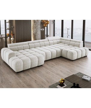 Narożnik BULL XL Prawostronny z elektryczną funkcją regulacji tkanina Eden 01 WERSAL