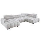 Narożnik BULL XL Prawostronny z elektryczną funkcją regulacji tkanina Eden 17 WERSAL