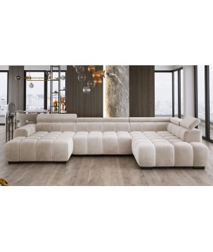 Narożnik BULL XL Prawostronny z elektryczną funkcją regulacji tkanina Salvador 01 WERSAL