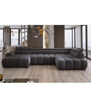 Narożnik BULL XL Prawostronny z elektryczną funkcją regulacji tkanina Salvador 15 WERSAL