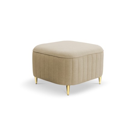 Pufa LAREN w kolorze beżowym w tkaninie CASTEL 15