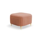 Pufa LAREN w kolorze pudrowy róż w tkaninie CASTEL 55