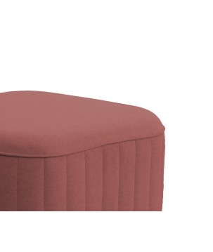 Pufa LAREN w kolorze burgundowym w tkaninie CASTEL 59