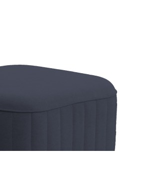Pufa LAREN w kolorze granatowym w tkaninie CASTEL 79