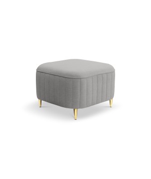 Pufa LAREN w kolorze popielatym w tkaninie CASTEL 80