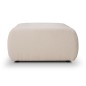 Pufa BALOO w kolorze kremowym w tkaninie LAMBI 08