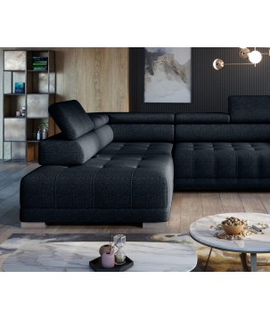 Narożnik CAMPO L z elektryczną regulacją siedziska Lewostronny w tkaninie MEMPHIS 20 WERSAL