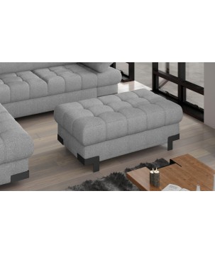 Pufa SELVA XL w kolorze SZARYM w tkaninie AUSTIN WERSAL